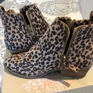 NIB Leopard Booties